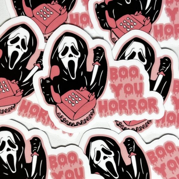 Ghostface Halloween Sticker