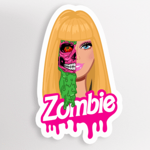 Zombie Doll Halloween Sticker