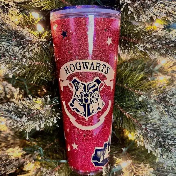 Harry Potter Hogwarts Acrylic Glitter Tumbler