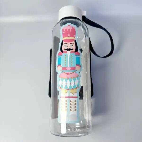 Pastel Christmas Nutcrackers 25oz Plastic Water Bottle