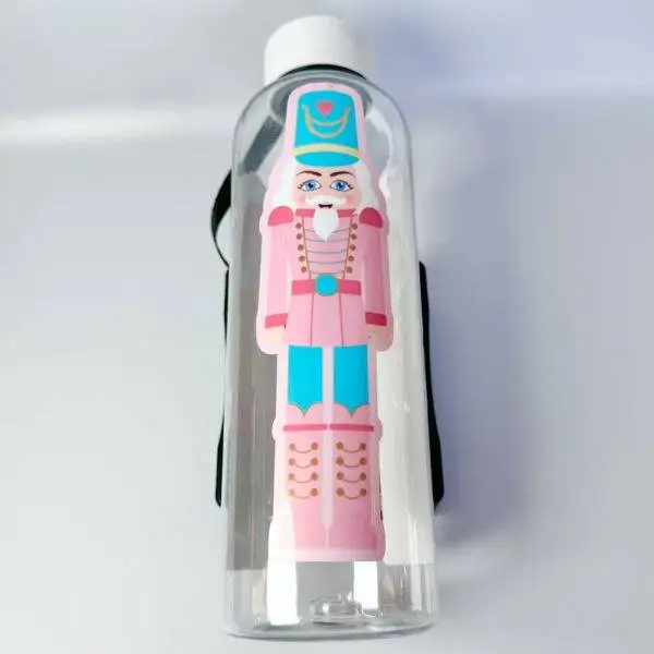 Pastel Christmas Nutcrackers 25oz Plastic Water Bottle - Image 2