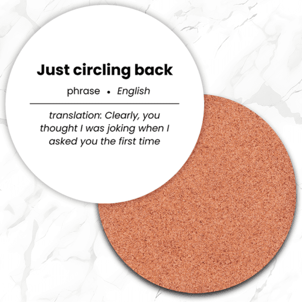 Corporate Lingo Phrase Coasters Set - Image 3