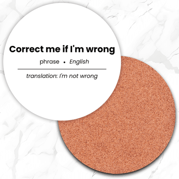 Corporate Lingo Phrase Coasters Set - Image 4