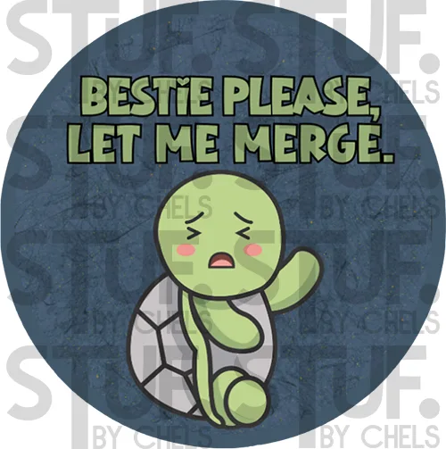 'Bestie Let Me Merge' Turtle Keychain - Image 3