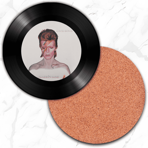 Pink Floyd, Bob Marley, Fleetwood Mac, The Beatles Vinyl Record Coasters - Image 5