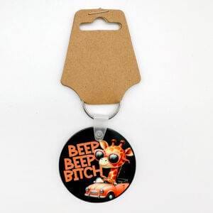 'Beep Beep, B*tch' Giraffe Keychain