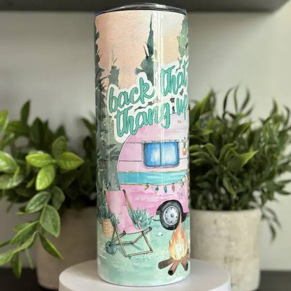 'Back That Thang Up' Camping Stainless Steel Tumbler