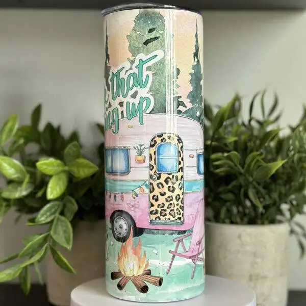 'Back That Thang Up' Camping Stainless Steel Tumbler - Image 3