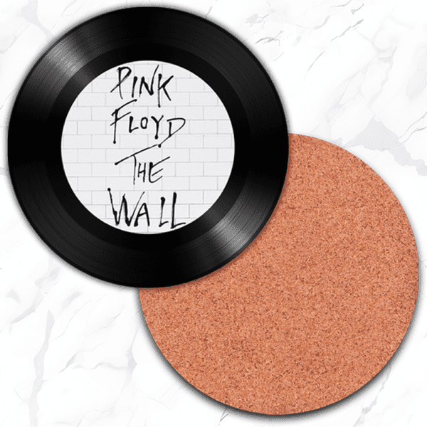 Pink Floyd, Bob Marley, Fleetwood Mac, The Beatles Vinyl Record Coasters - Image 3