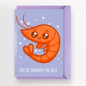 'You're Shrimply The Best' Greeting Card