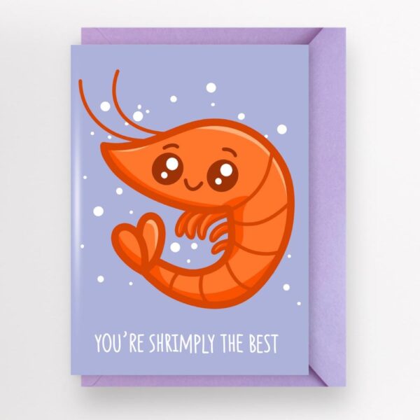 'You're Shrimply The Best' Greeting Card
