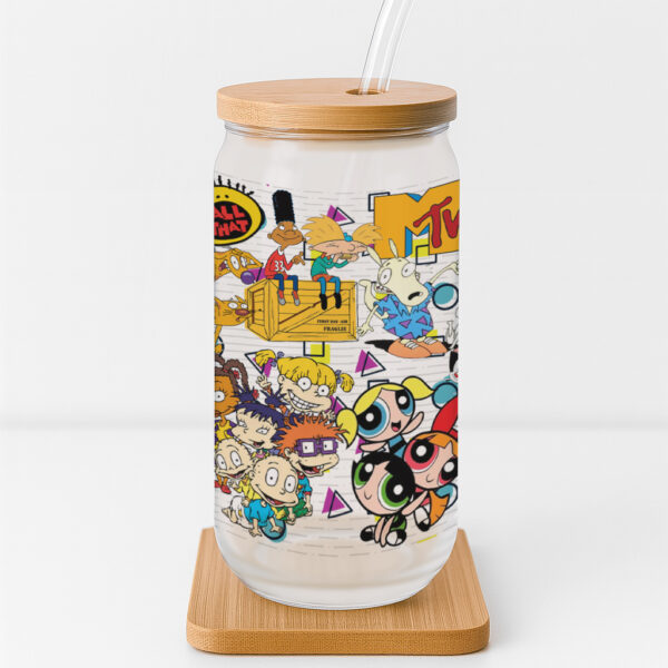 90's Kid Frosted Glass Cup