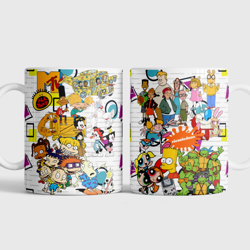 90's Kid Cartoon Ceramic Mug