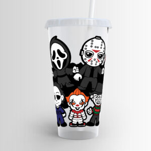 Horror Character Babies Plastic Cold Cup