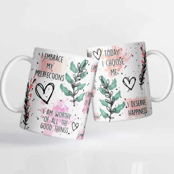 Boho Self Love & Inspiration Ceramic Mug - Image 3