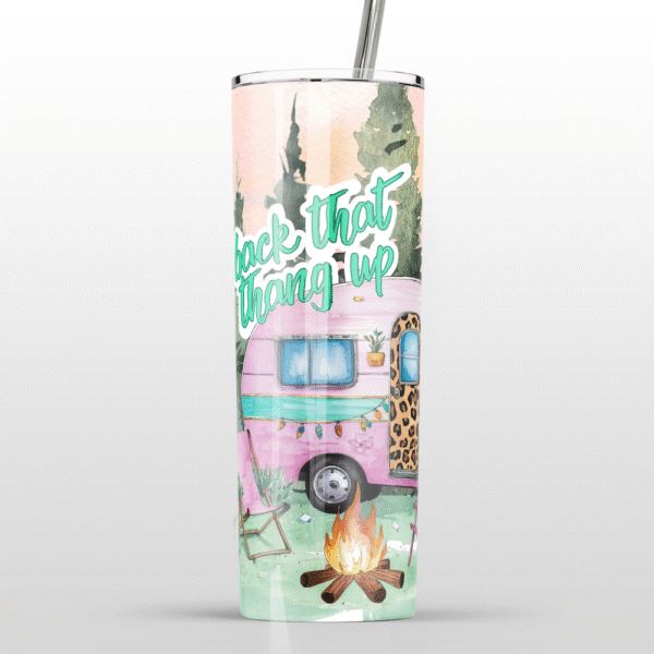'Back That Thang Up' Camping Stainless Steel Tumbler