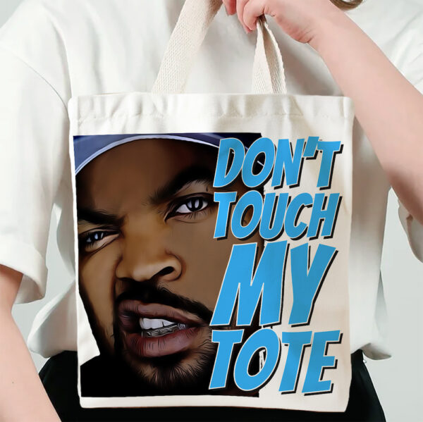 Ice Cube 'Don't Touch My Tote' Mini Canvas Tote Bag - Image 2