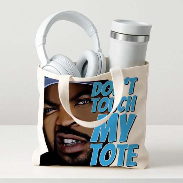 Ice Cube 'Don't Touch My Tote' Mini Canvas Tote Bag - Image 2