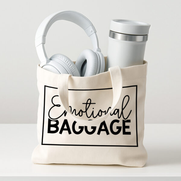 Emotional Baggage Mini Canvas Tote Bag - Image 2