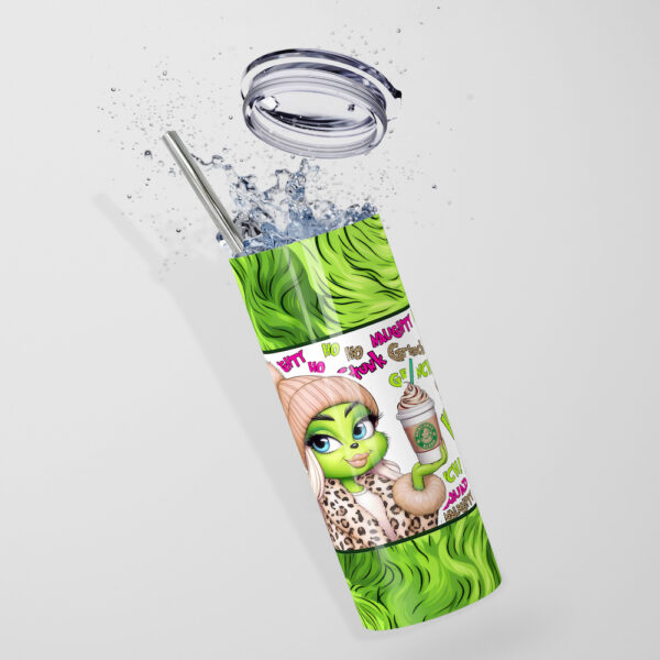 Milennial Grinch and Grinchette Stainless Steel Tumbler Set - Image 6