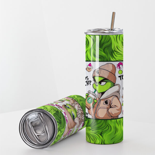 Milennial Grinch and Grinchette Stainless Steel Tumbler Set - Image 7