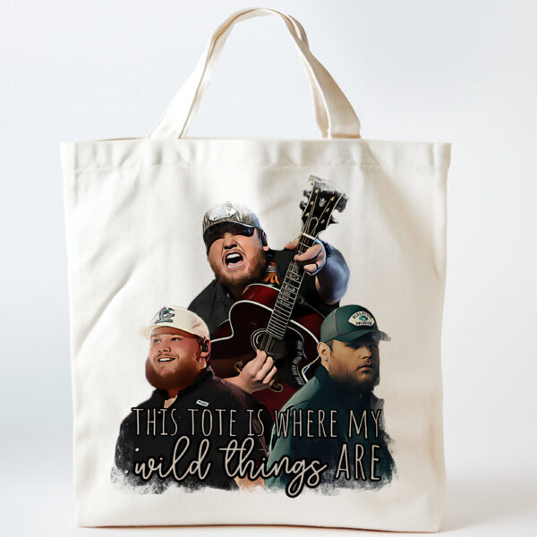 Luke Combs 'Where the Wild Things Are' Mini Canvas Tote Bag