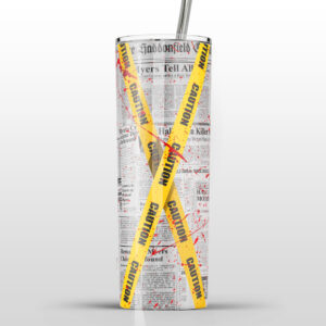 Crime Scene Michael Myers Halloween Stainless Steel Tumbler