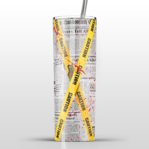 Crime Scene Michael Myers Halloween Stainless Steel Tumbler