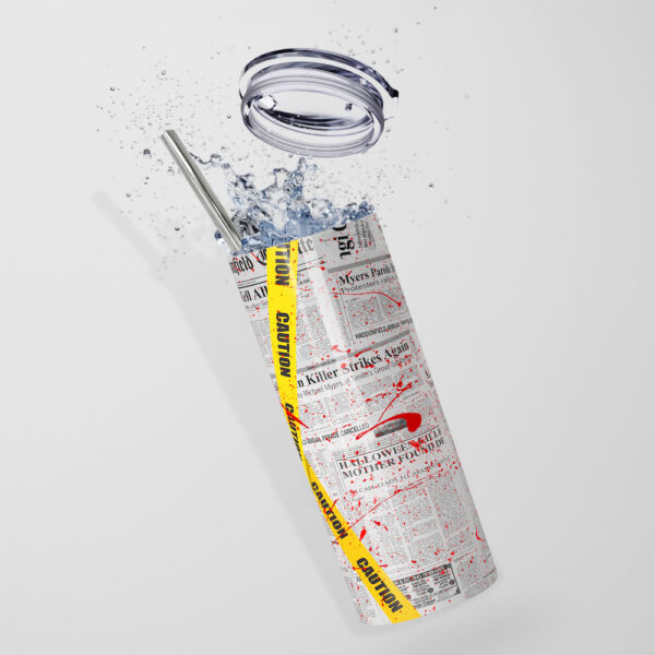 Crime Scene Michael Myers Halloween Stainless Steel Tumbler - Image 5