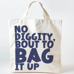 'No Diggity' Mini Canvas Tote Bag
