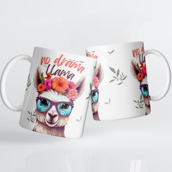 'No Drama Llama' Ceramic Mug - Image 3