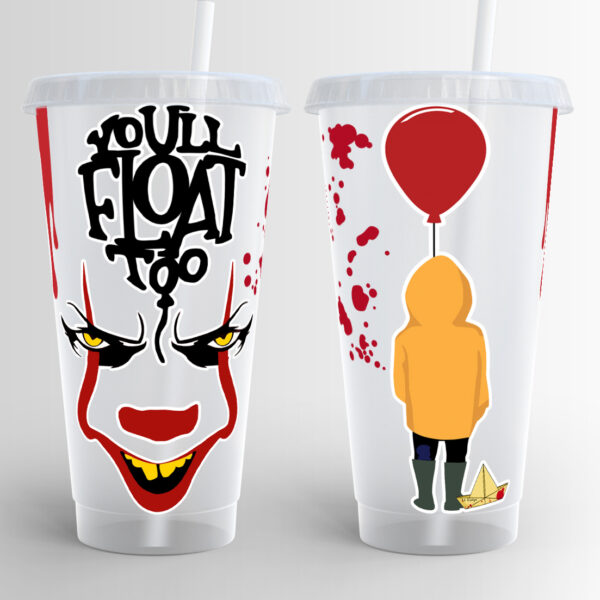 Pennywise "It" Movie Plastic Cold Cup - Image 3