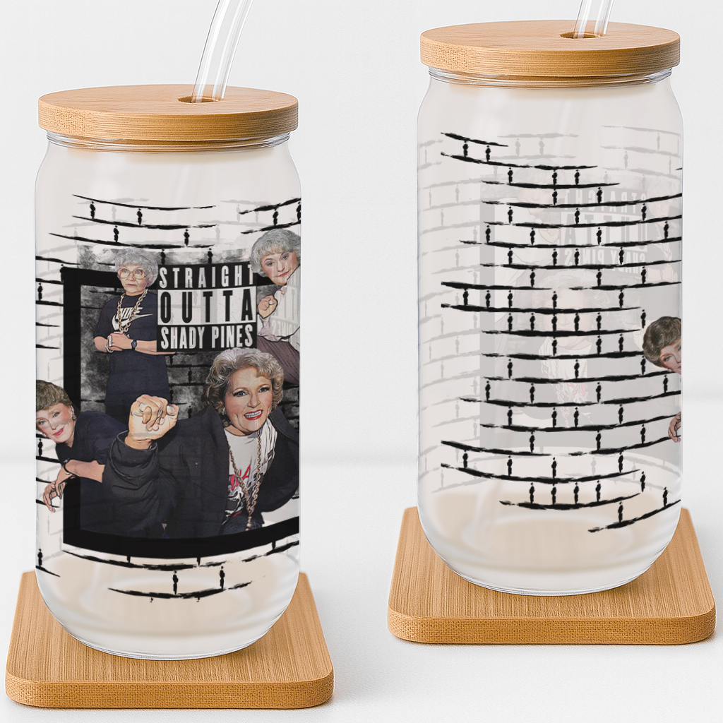 Golden Girls NWA Frosted Glass Cup