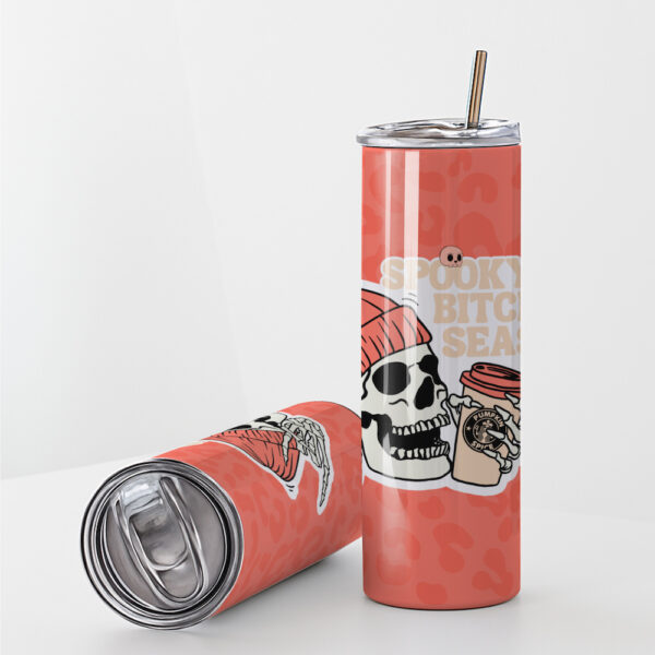 Spooky Bitch Season Stainless Steel Tumbler - Image 6