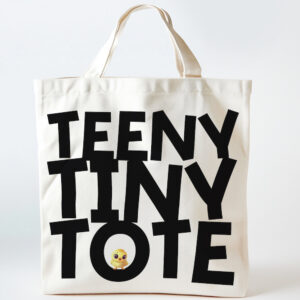 Teeny Tiny Tote Mini Canvas Tote Bag