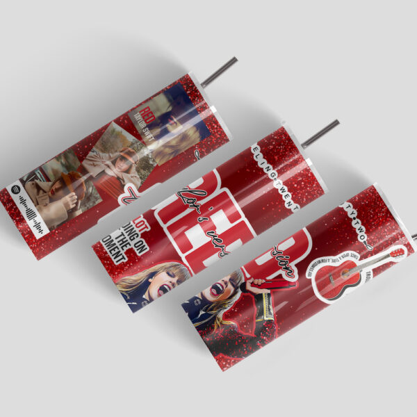 TS Red Era Spotify Activated Stainless Steel Tumbler - Image 4
