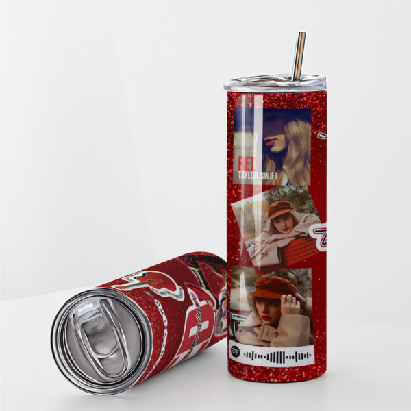 TS Red Era Spotify Activated Stainless Steel Tumbler - Image 6