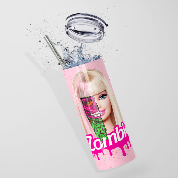 Zombie Doll Halloween Stainless Steel Tumbler - Image 5