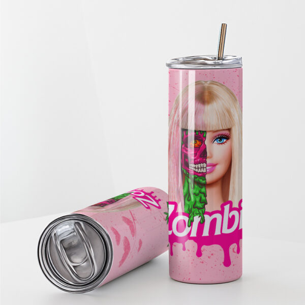 Zombie Doll Halloween Stainless Steel Tumbler - Image 6