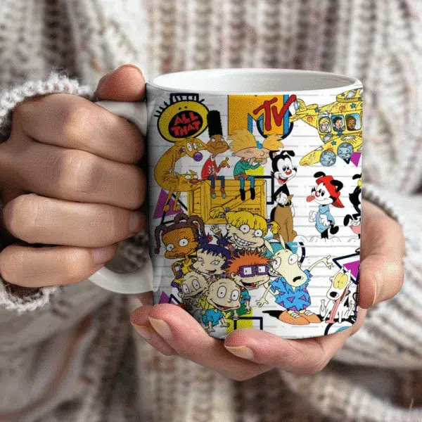 90's Kid Cartoon 15oz Ceramic Mug - Image 3