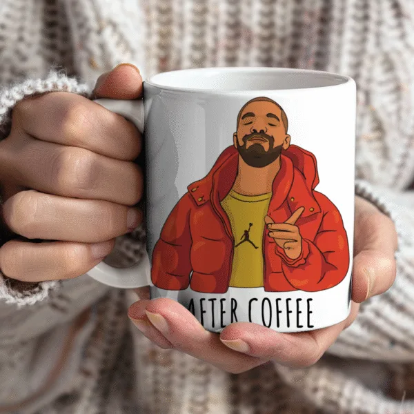 Drake Hotline Bling Meme 15oz Ceramic Mug - Image 3