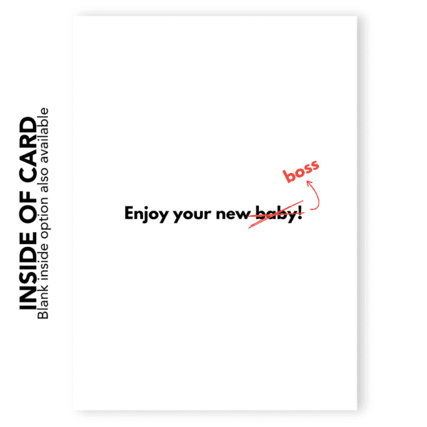 'A Baby In This Economy?!' Baby Shower Card - Image 2