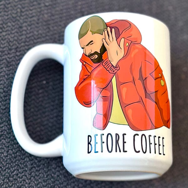 Drake Hotline Bling Meme 15oz Ceramic Mug - Image 5