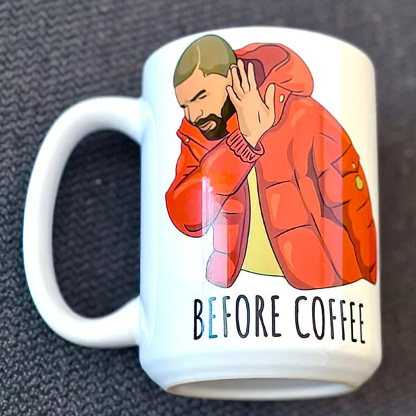 Drake Hotline Bling Meme 15oz Ceramic Mug - Image 5