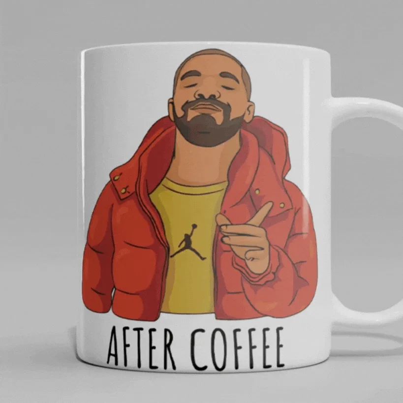 Drake Hotline Bling Meme 15oz Ceramic Mug - Image 2