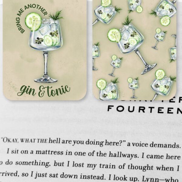 Bring Me Another Gin & Tonic Bookmarks Set of 2