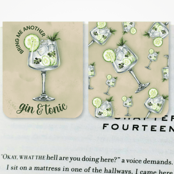 Bring Me Another Gin & Tonic Bookmarks Set of 2