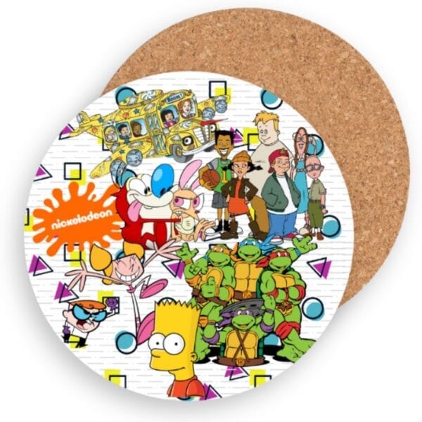 90's Cartoon Nostalgia Round Coasters - Image 5
