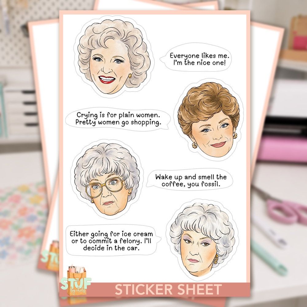 Golden Girls Sticker Sheet