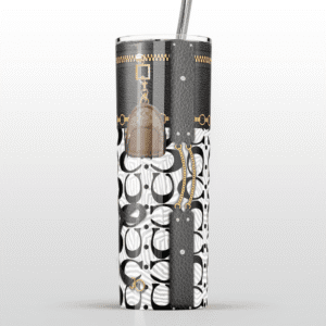 White Coach Bag Stainless Steel Tumbler